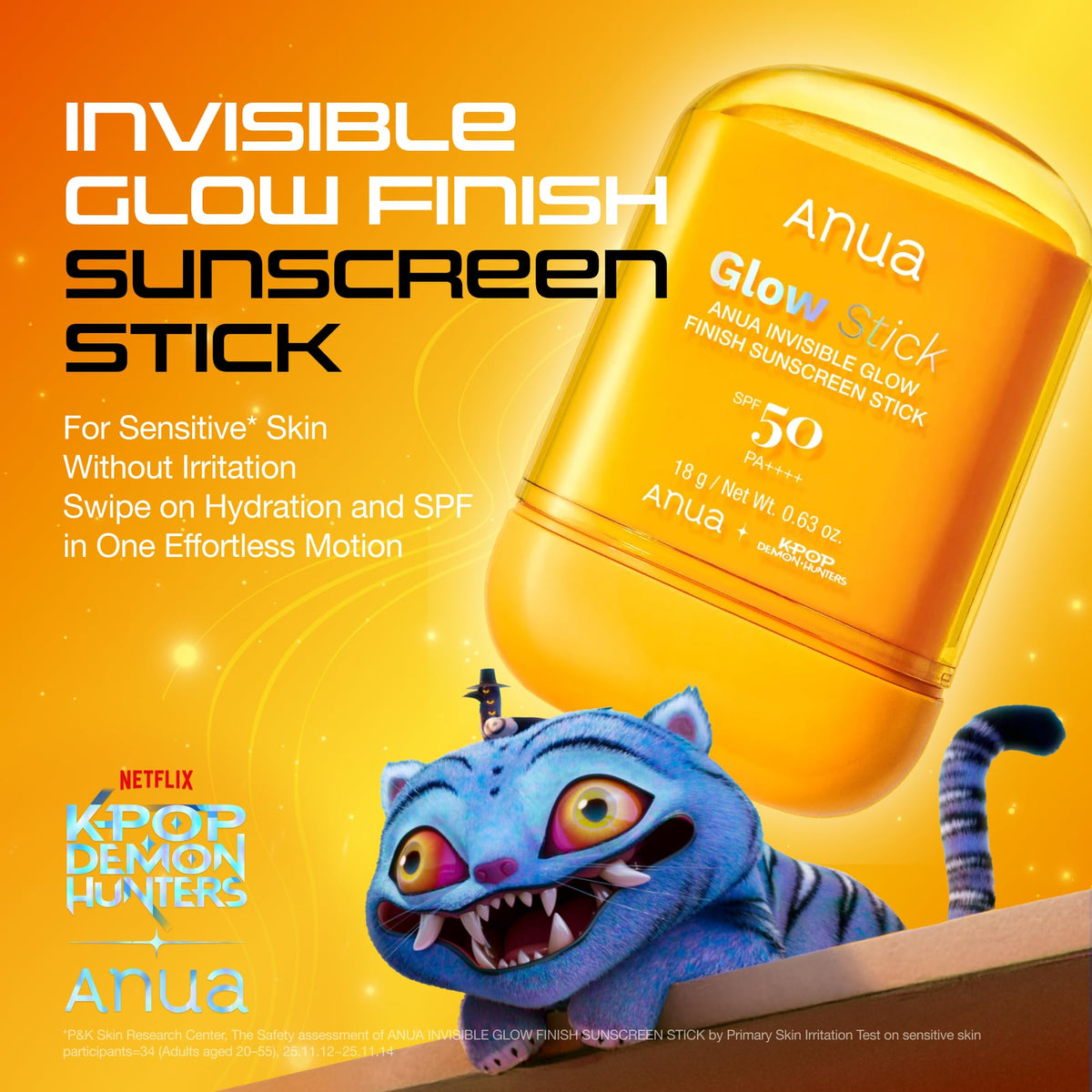 Anua Invisible Glow Finish Sunscreen Stick SPF 50 PA++++ 18g