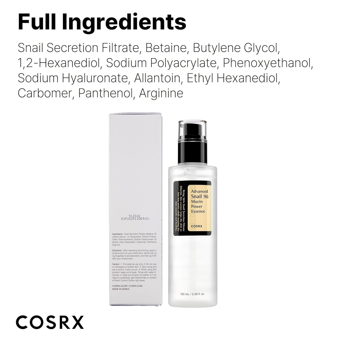Cosrx - Advanced Snail 96 Mucin Power Essence