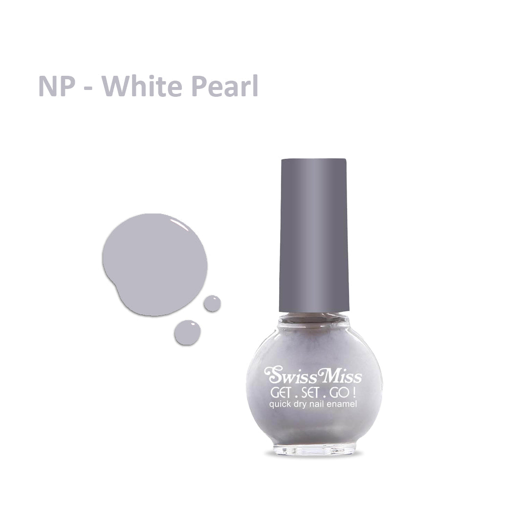 Swiss Miss Nail Polish White Pearl (807)