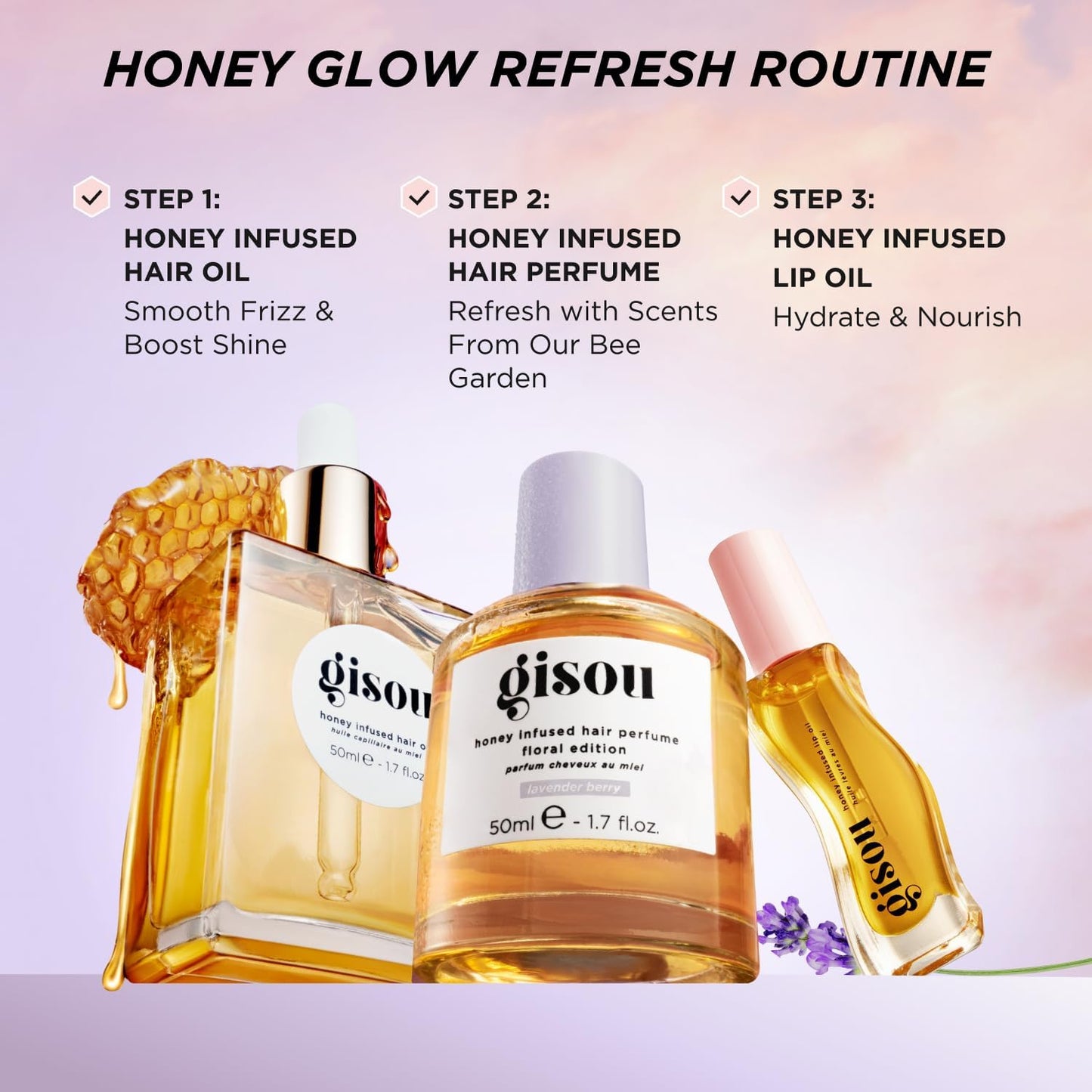 Gisou Honey Infused Hair Perfume Lavender Berry