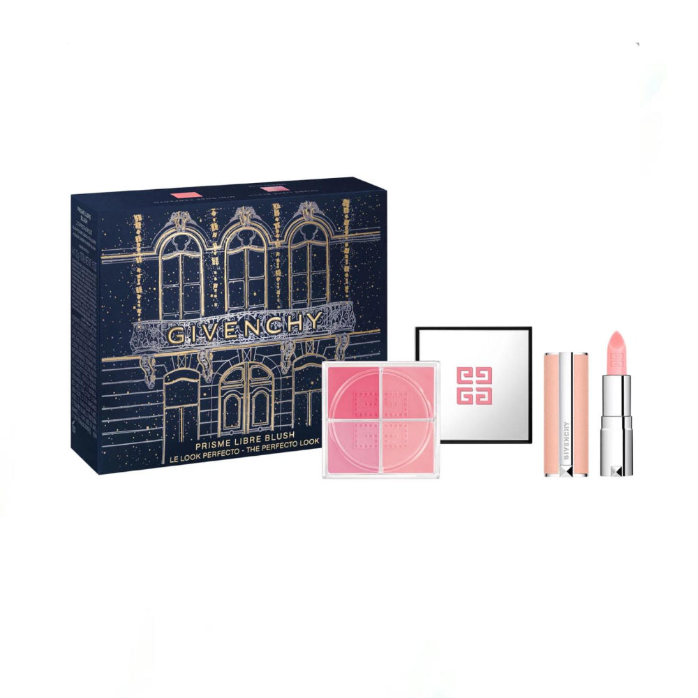 Givenchy The Perfecto Look Prisme Libre Blush Mini Rose Perfecto Lipstick Set