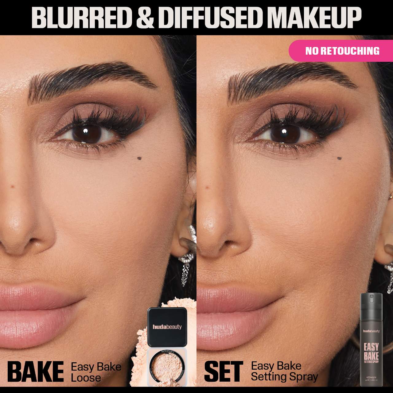 Huda Beauty Mini Easy Bake Setting Spray with 16-Hour Wear