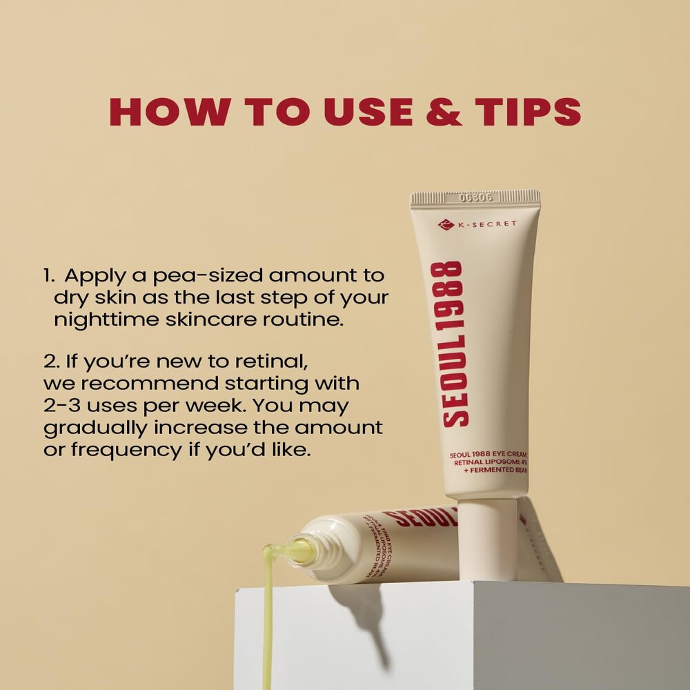 K-SECRET SEOUL 1988 Eye Cream : Retinal Liposome 4% + Fermented Bean