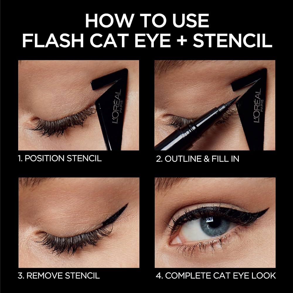 Loreal Liquid Eye Liner Flash Cat Eye Waterproof 220 Black