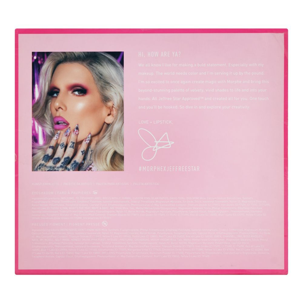 Morphe x Jeffree Star Artistry Eyeshadow Palette