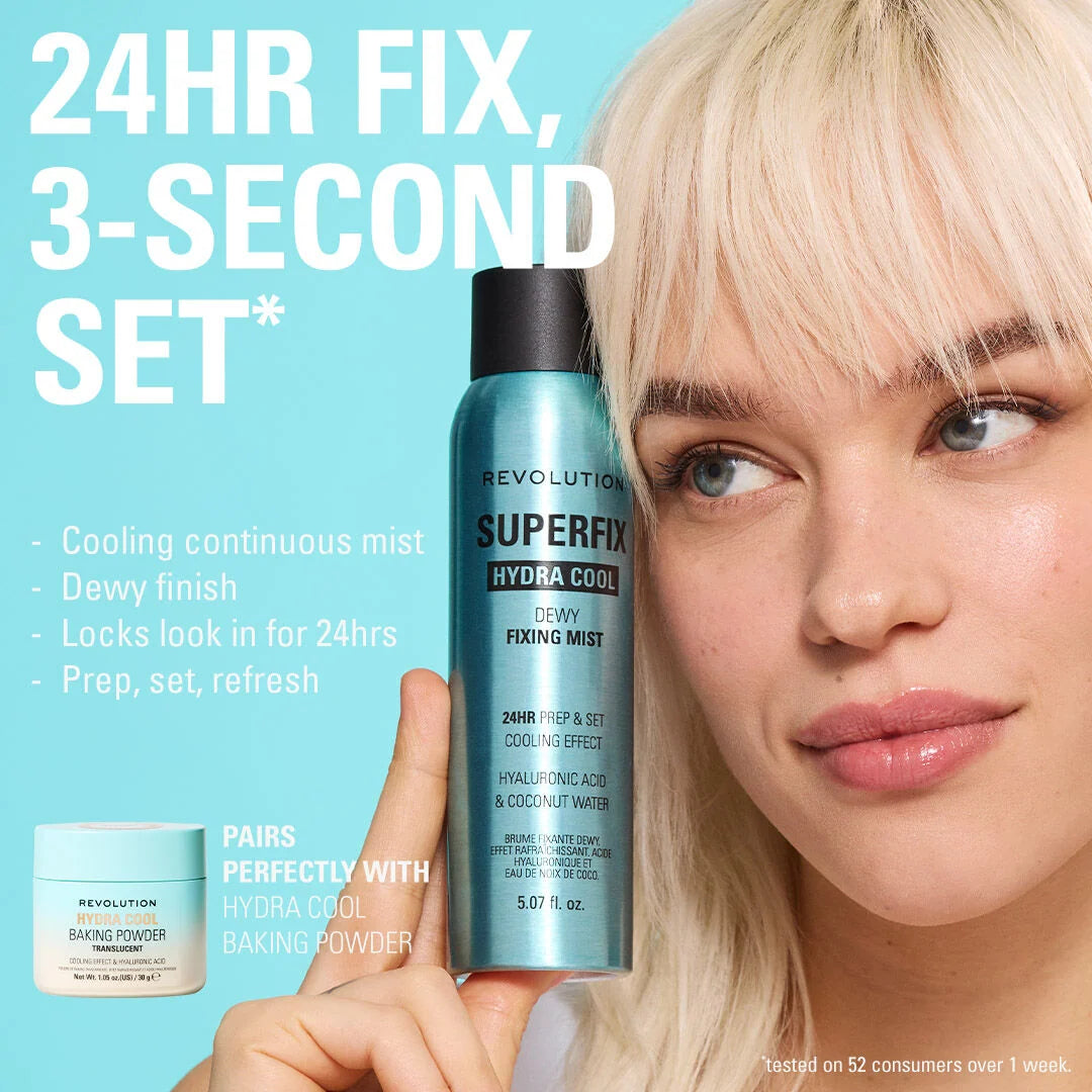Makeup Revolution Superfix Hydra Cool Prep + Fix Continuous Fixing Mist
