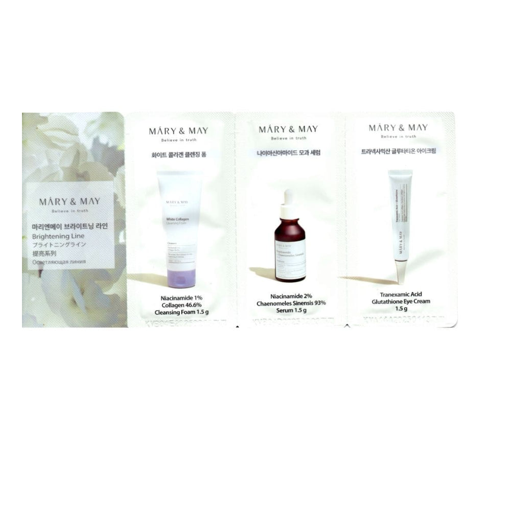 Mary & May Brightening Line 3 Step Sachet Starter Kit