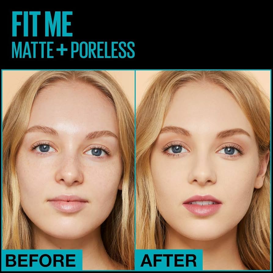 Maybelline Fit Me Matte + Poreless Liquid Foundation, sachet