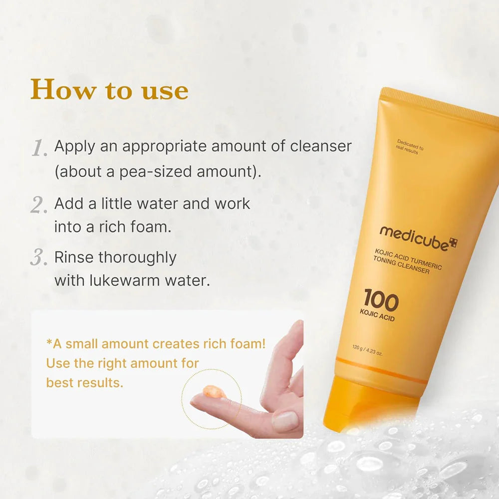 Medicube Kojic Acid Turmeric Toning Cleanser