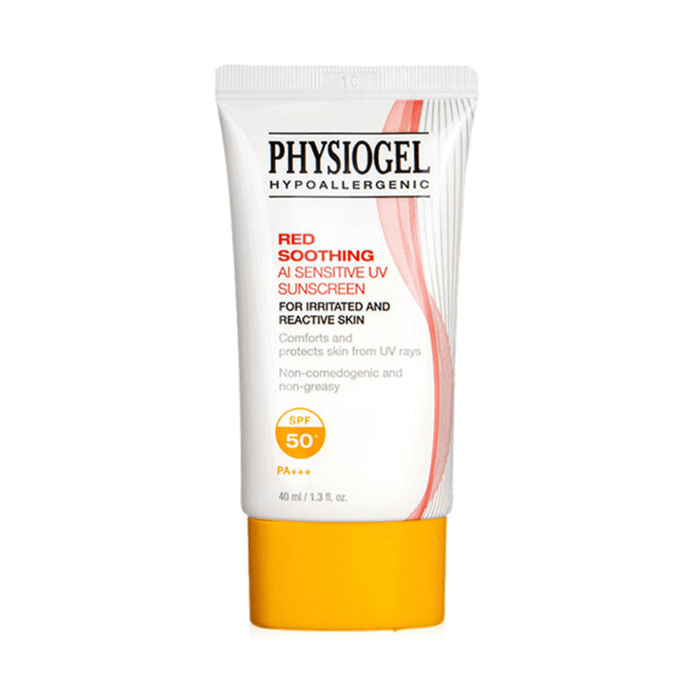 Physiogel Red Soothing Sunscreen, For Irritated & Reactive Skin, SPF-50+