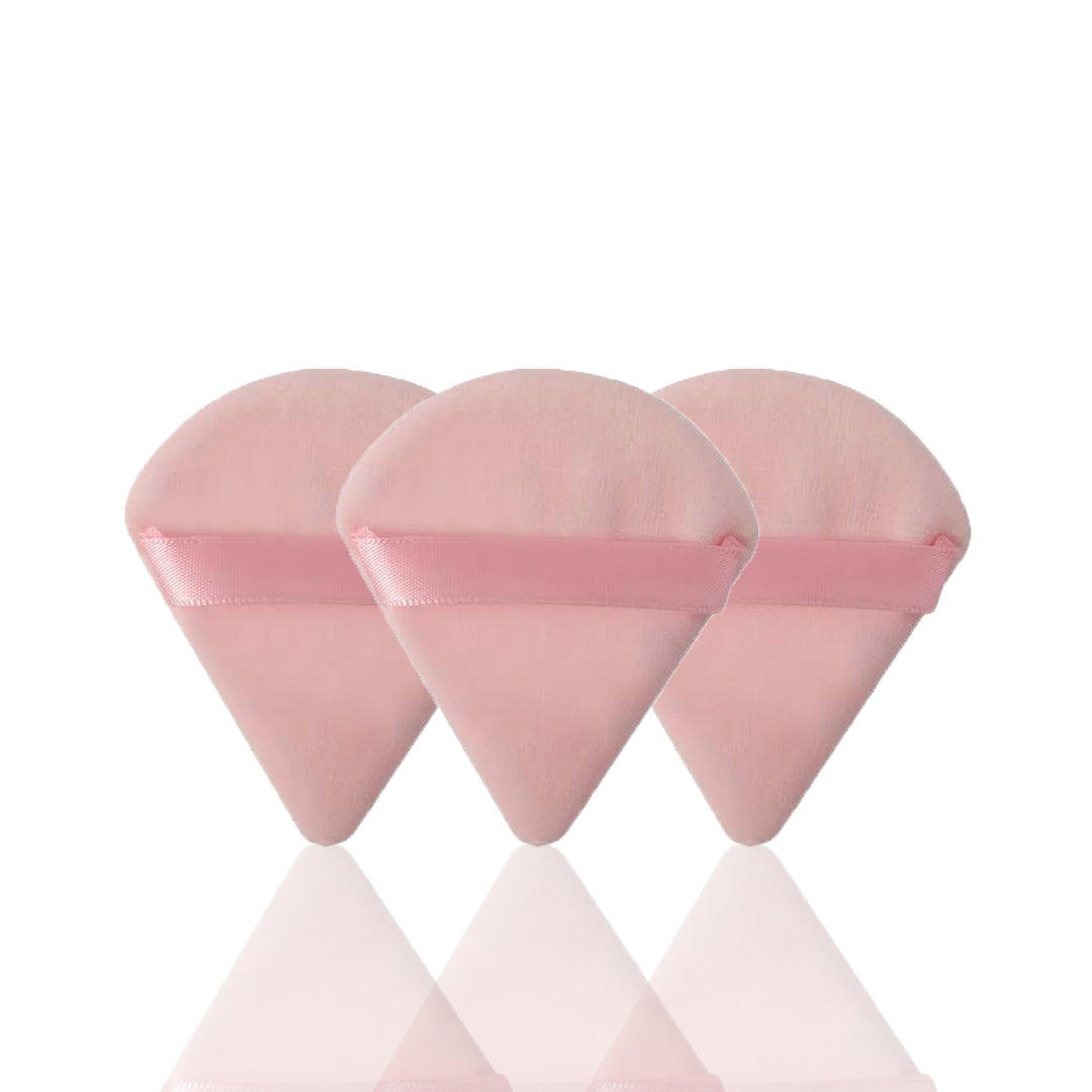 Shein Powder Puffs Triangle Soft Face Makeup Blender Light PINK( PACK OF 3)