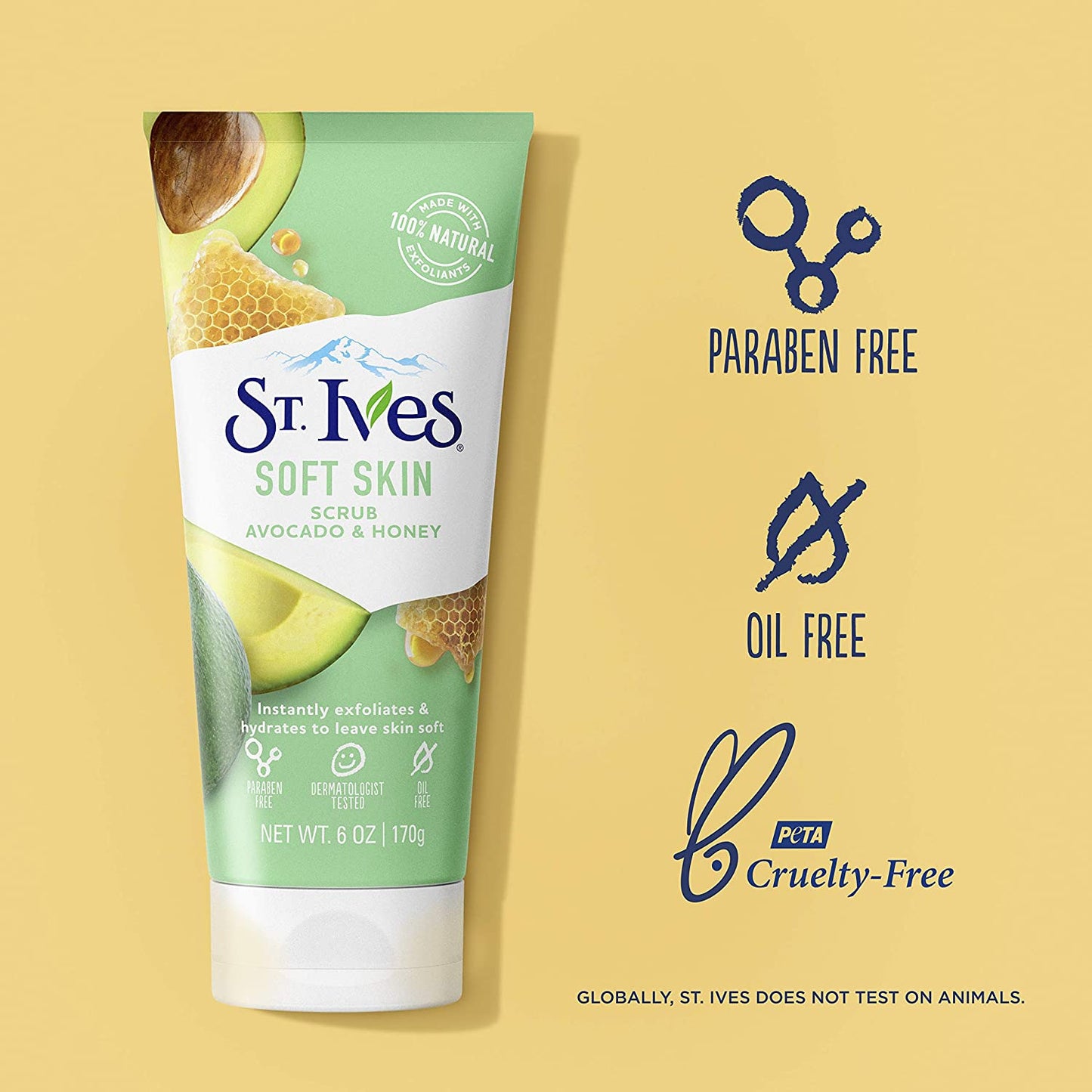Stives Face Scrub Soft Skin Avocado & Honey USA