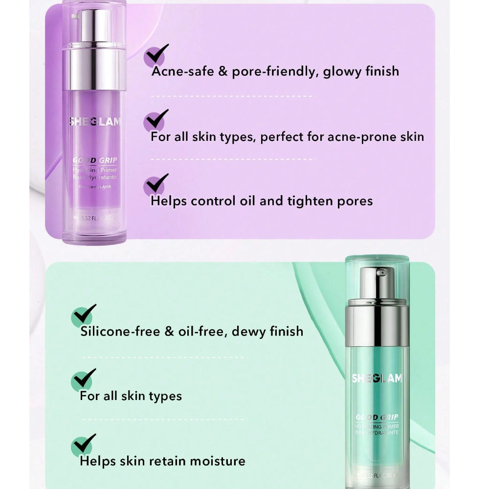 SHEGLAM GOOD GRIP HYDRATING PRIMER BLUEBERRY+ AHA