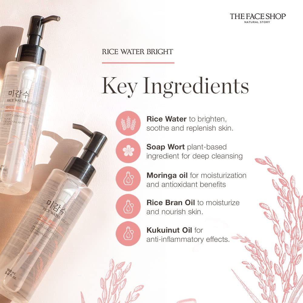 The face shop rice water bright rich cleansing oil ColorShow