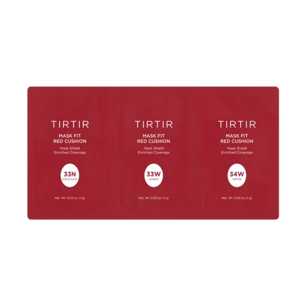 TIRTIR Mask Fit Red Cushion 3 Shade Trial Kit (33N,33W,34W)