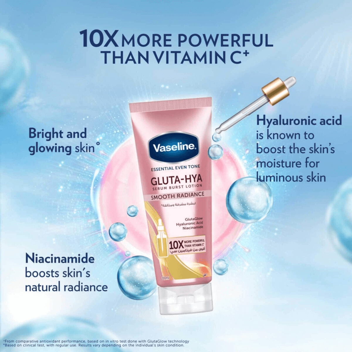 Vaseline Gluta Hya Smooth Radiance Lotion