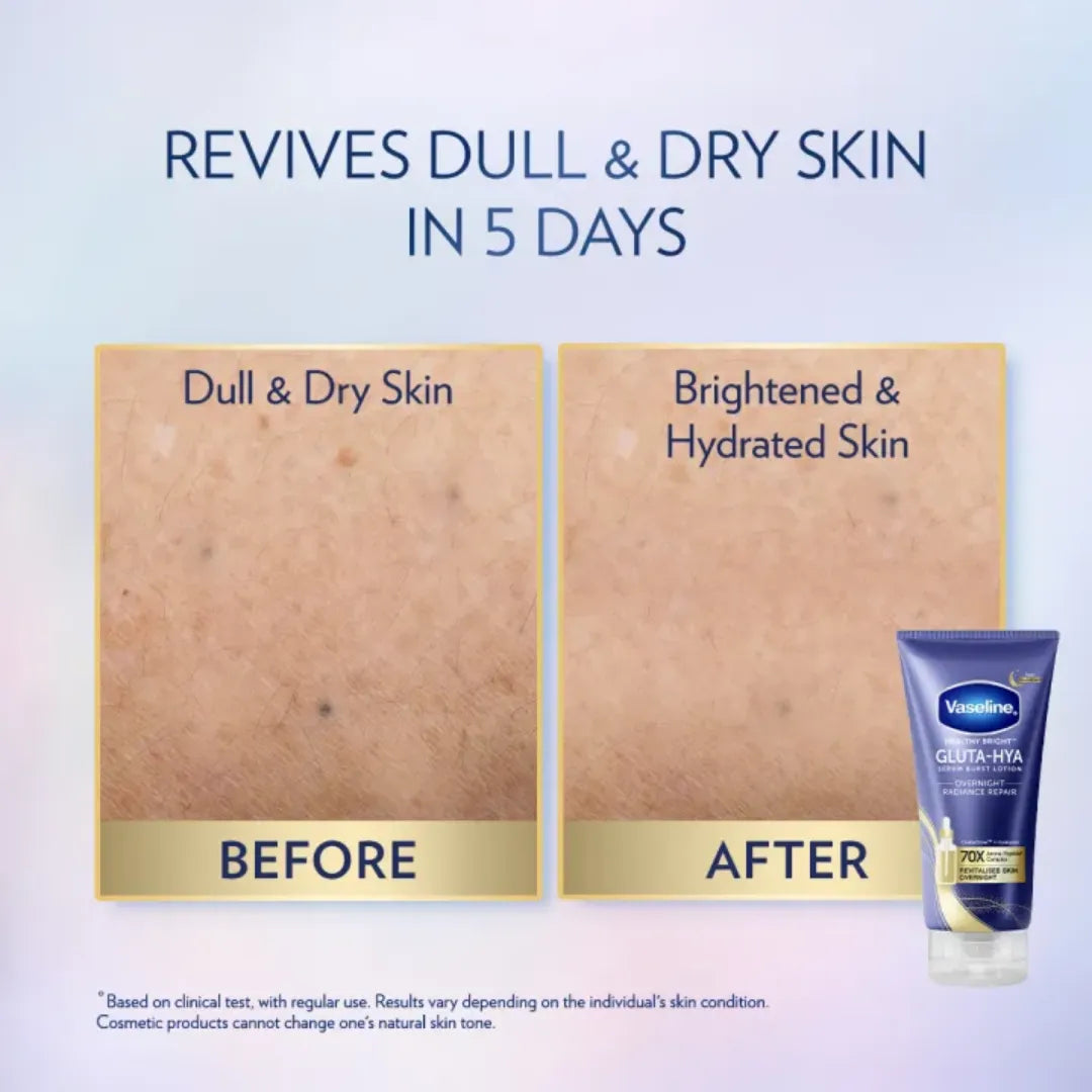 Vaseline Gluta-Hya Serum Burst Lotion Overnight Radiance Repair