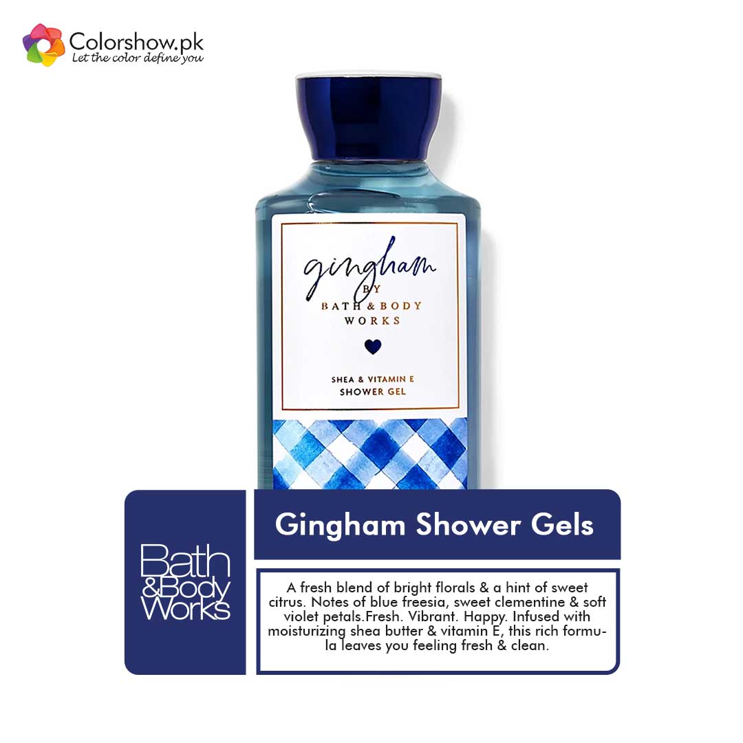 Shop Bath & Body Works Gingham Shower gels Online in Pakistan - ColorshowPk