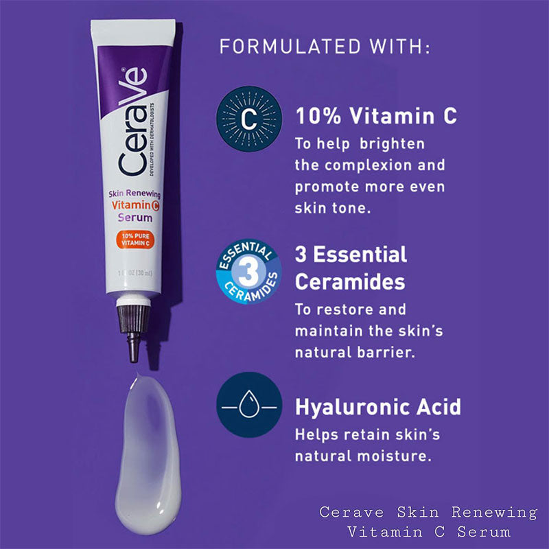 Cerave skin renewing vitamin c serum ColorShow