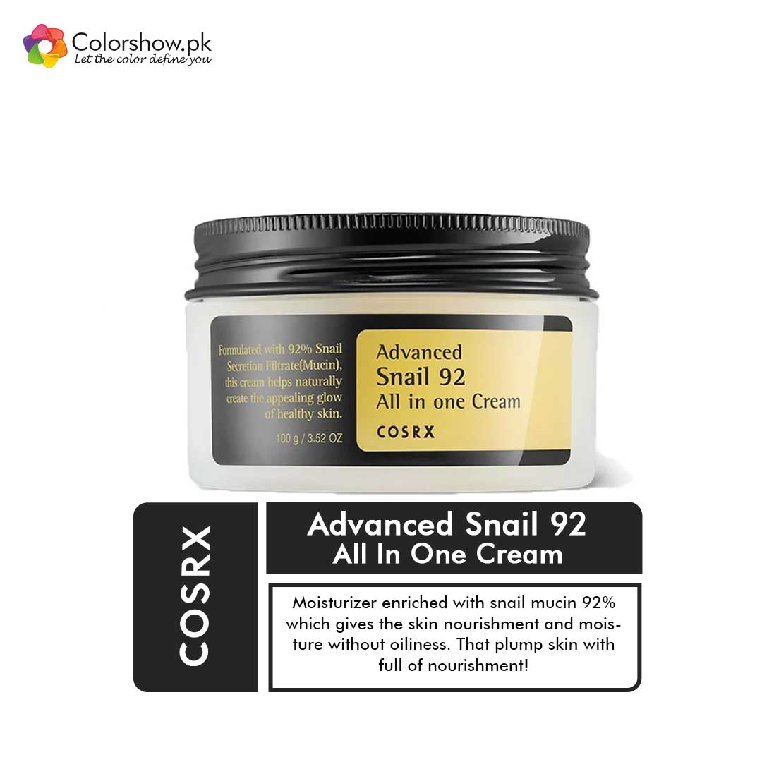  Shop Cosrx - Advanced Snail 92 All In One Cream, Online in Pakistan - ColorshowPk
