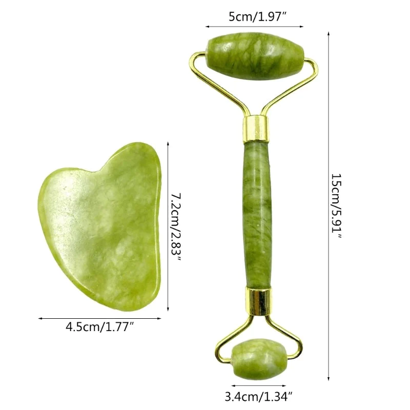 Shop Facial Beauty - Pack of Jade Face Roller & GuaSha Online in Pakistan - ColorshowPk