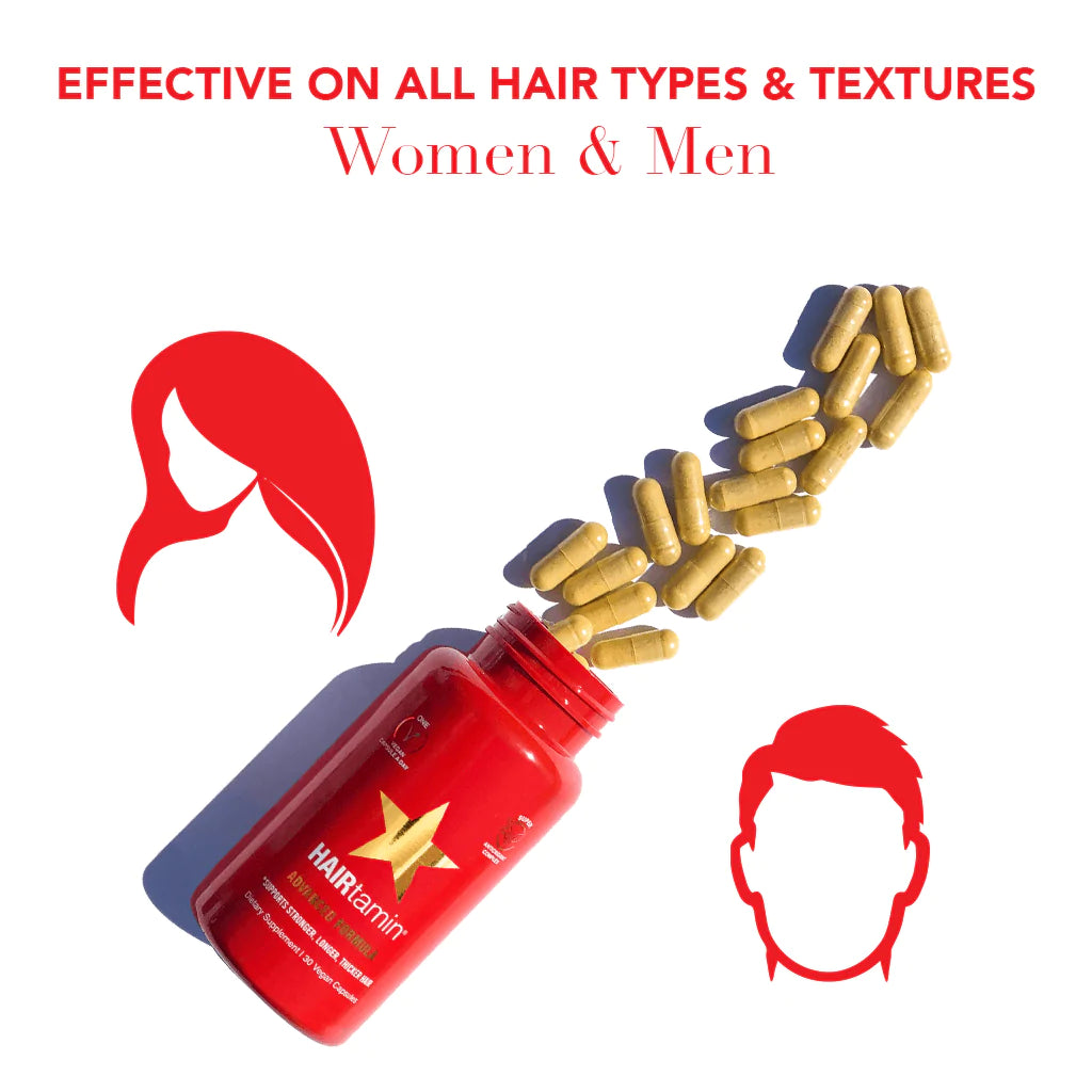 HAIRtamin - ADVANCED FORMULA ONE MONTH SUPPLY | ONE CAPSULE A DAY