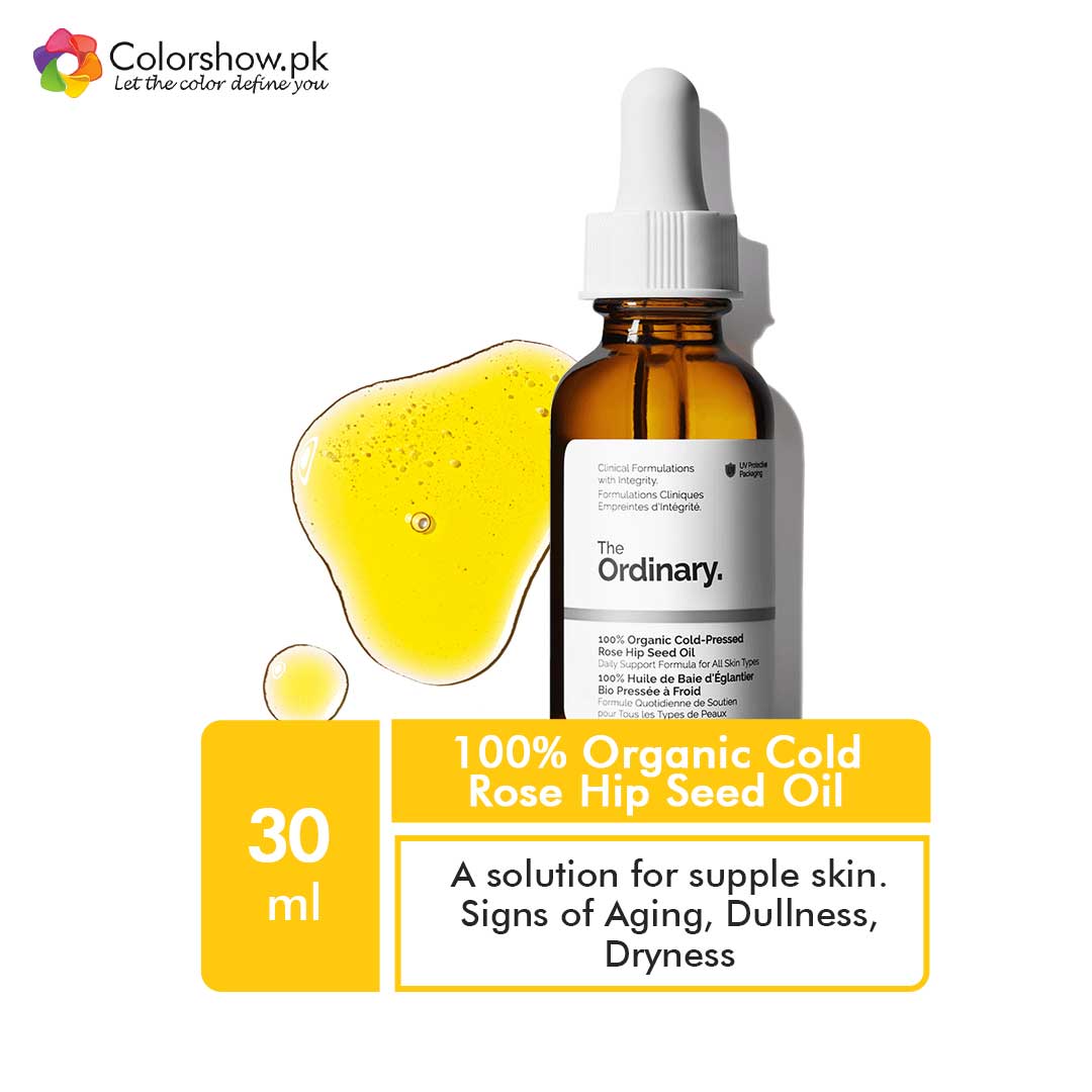 100 organic cold-pressed rose hip seed oil the ordinary THE ORDINARY 100% Organic Cold-Pressed Rose Hip Seed Oil in Pakistan – Colorshow.pk