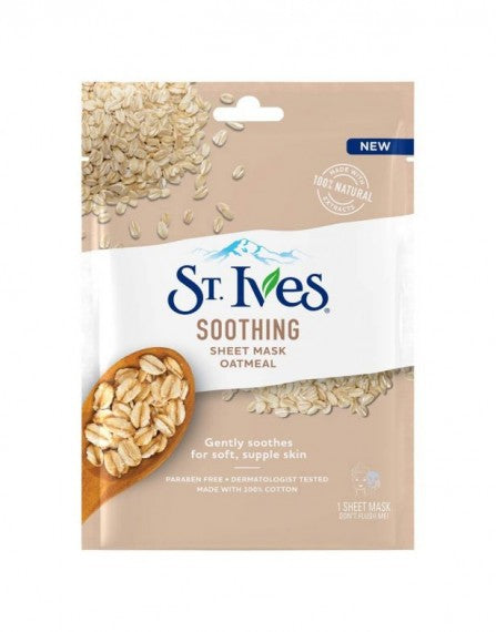 STIVES SOOTHING SHEET MASK OATMEAL 1'S