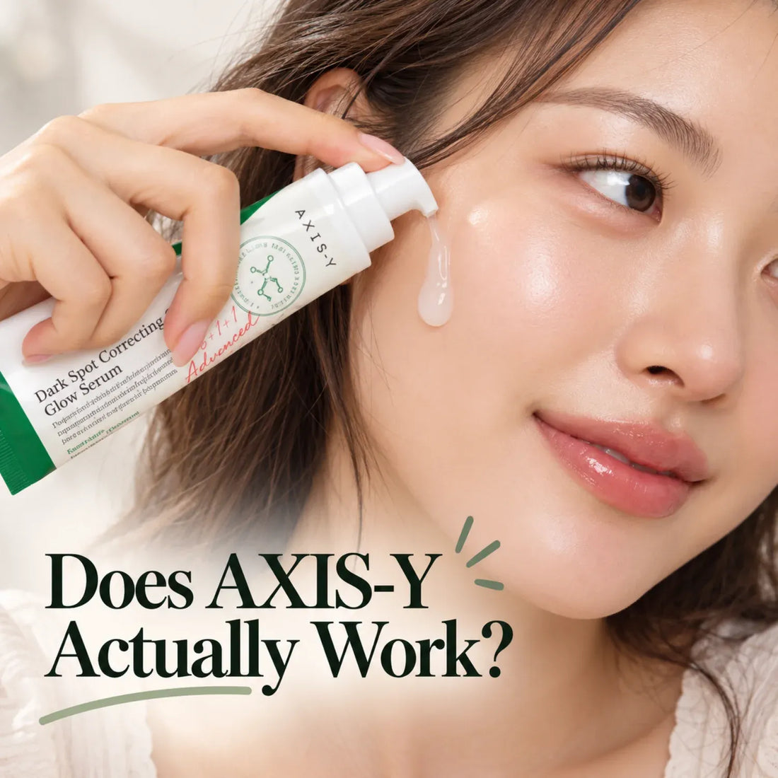 AXIS-Y Dark Spot Correcting Glow Serum Review for Acne Marks