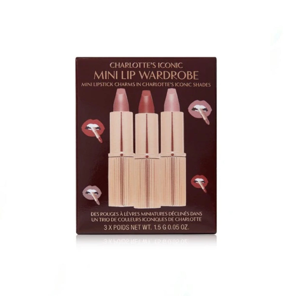 Charlotte Tilbury Iconic Mini Lip Wardrobe Mini Lipstick Trio