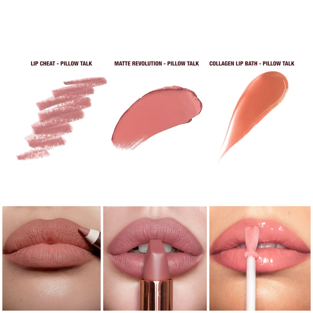CHARLOTTE TILBURY Pillow Talk Iconic Mini Lip Kit