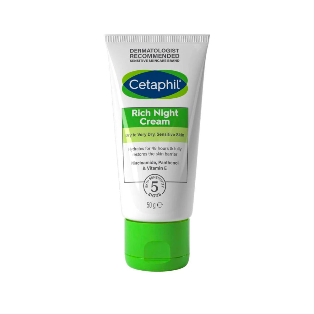 Cetaphil Rich Night Cream Dry To Very Dry Sensitive Skin