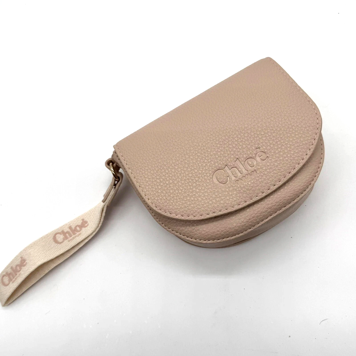 Chloe Parfums Beige Faux Leather Cosmetic Pouch NIB