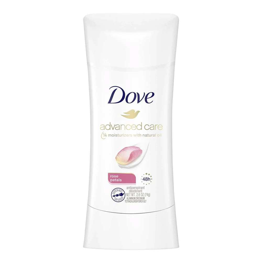 Shop Dove Advanced Care Antiperspirant Deodorant Stick for Women, Rose Petals in Pakistan -Colorshow.pk
