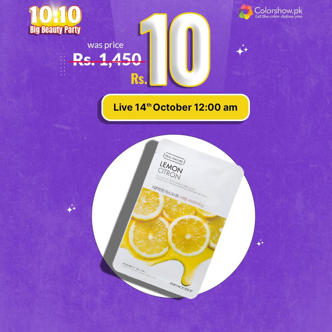 The Face Shop Real Nature Face Mask  Crazy Rs. 10