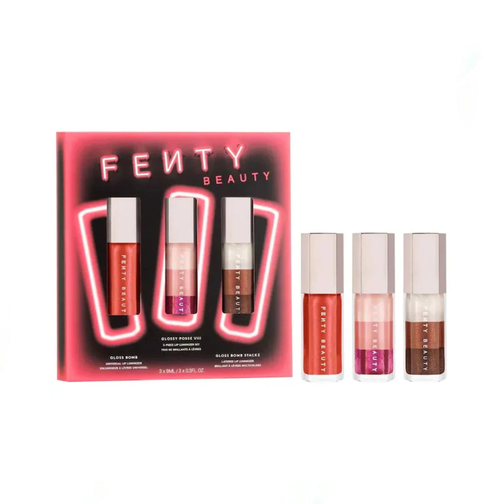 Fenty Beauty Glossy Posse VIII 3-Piece Lip Luminizer Set