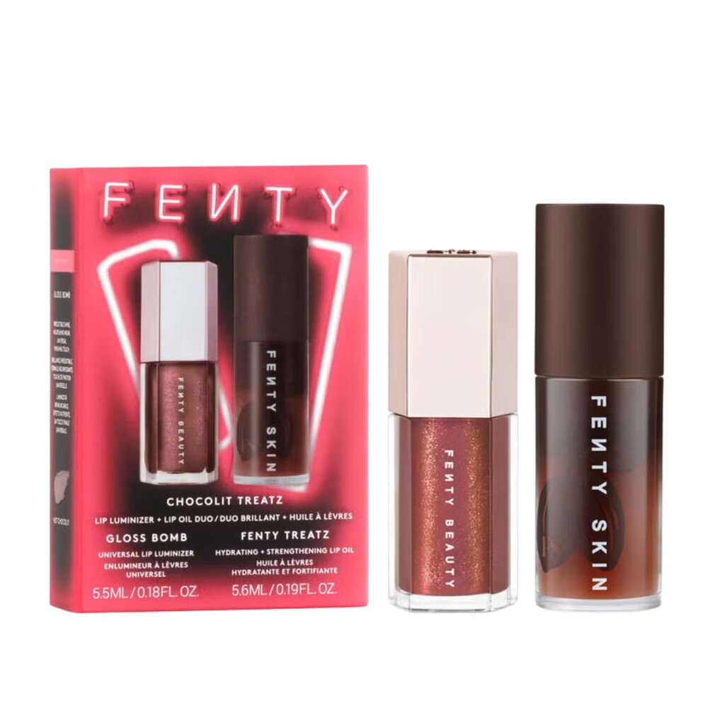 Fenty Beauty Chocolit Treatz Lip Luminizer + Lip Oil Duo