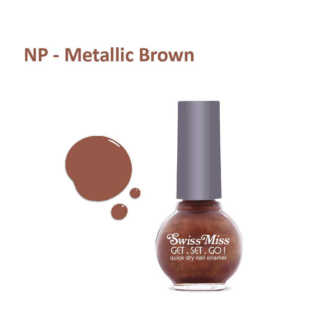 Swiss Miss Nail Polish Metallic Brown (249)