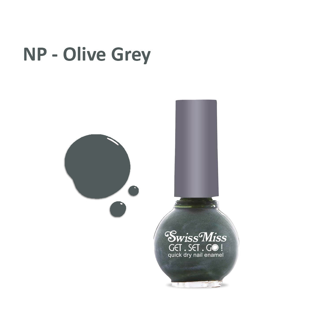 Swiss Miss Nail Polish Olive Grey (F-405)
