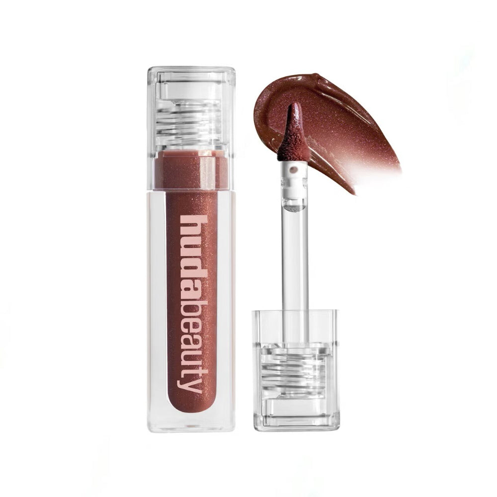 Huda beauty Icy Nude FAUX FILLER Shimmer Lip Gloss