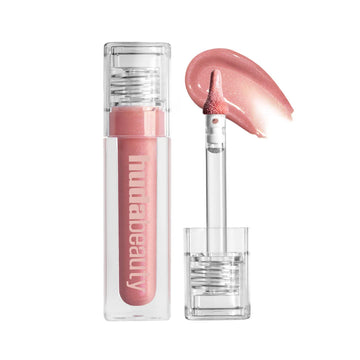 Huda beauty Icy Nude FAUX FILLER Shimmer Lip Gloss