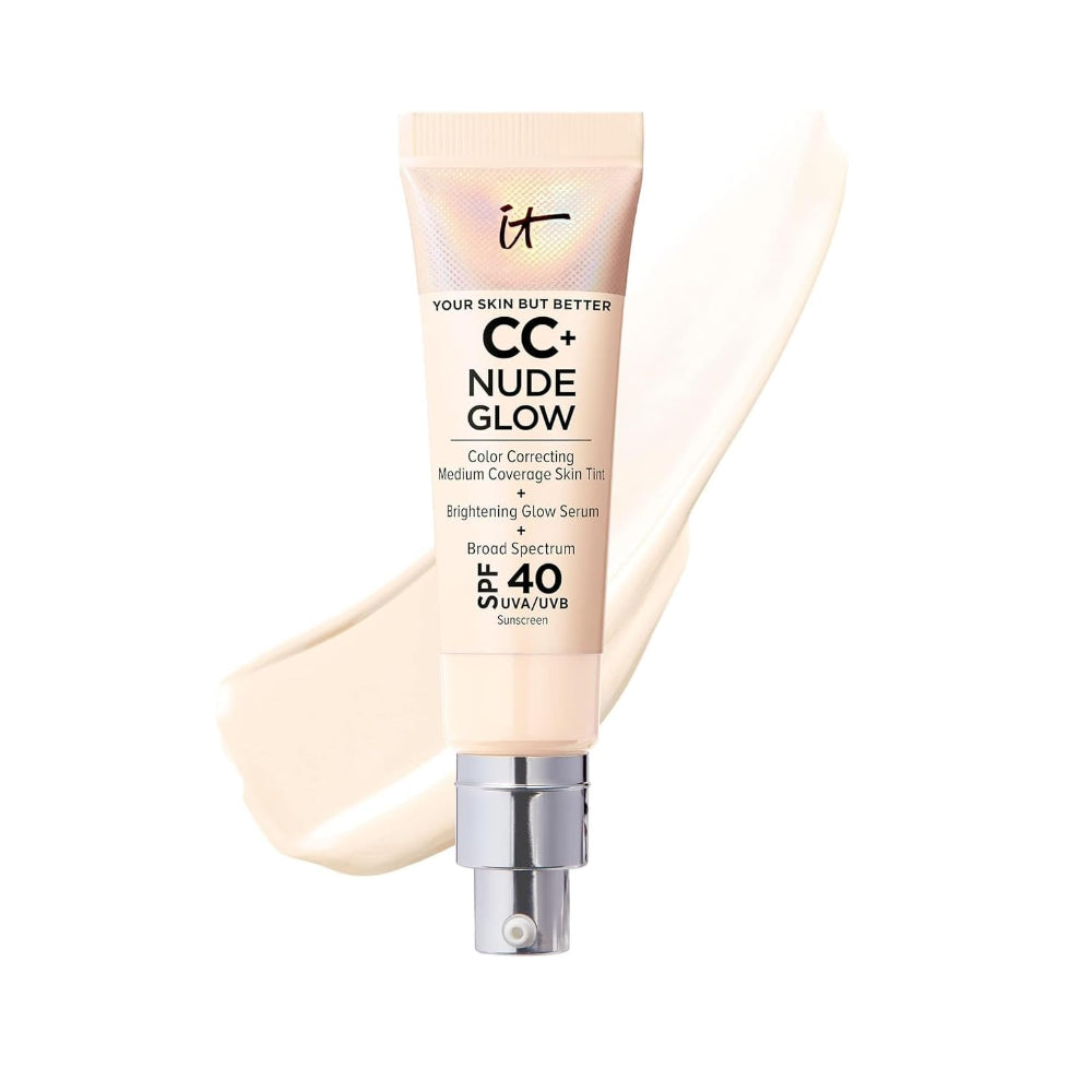 IT Cosmetics CC+ Nude Glow Lightweight Foundation + Glow Serum with SPF 40