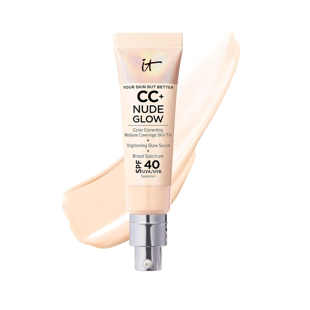 IT Cosmetics CC+ Nude Glow Lightweight Foundation + Glow Serum with SPF 40
