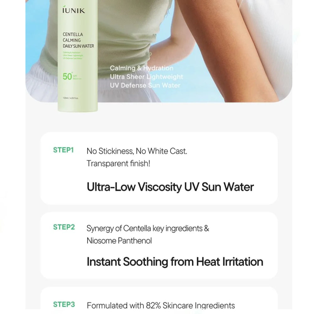 IUNIK Centella Calming Daily Sun Water