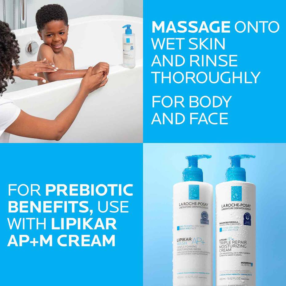 La Roche Posay Lipikar AP+ Gentle Foaming Moisturizing Wash