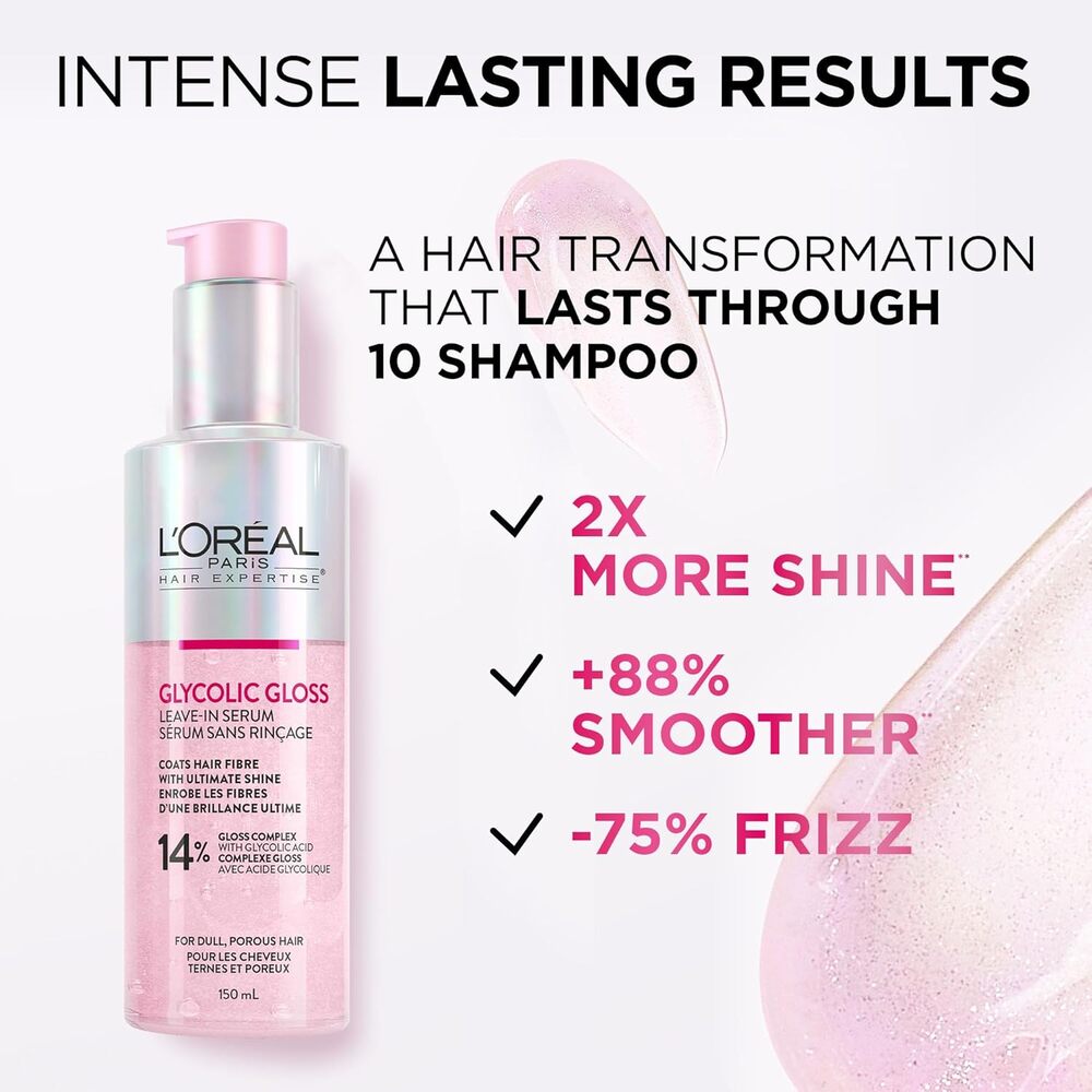 L'Oreal Paris Glycolic Gloss Hair Serum for Shine