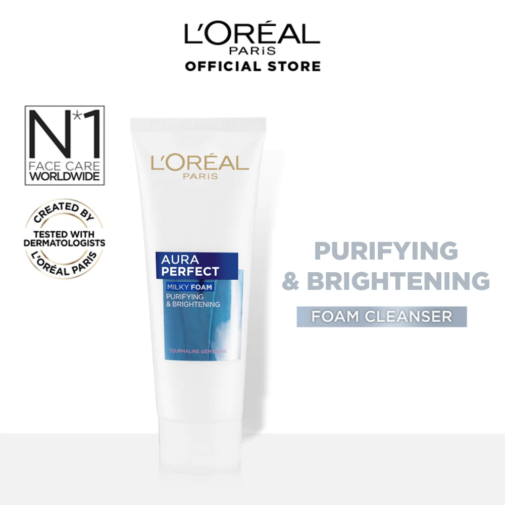L'Oreal Aura Perfect Milky Foam Face Wash For Brighter Skin