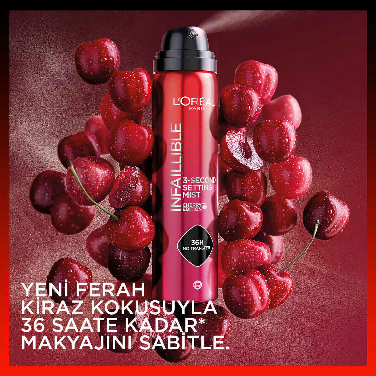 Loreal paris infallible 3-second setting spray Cherry