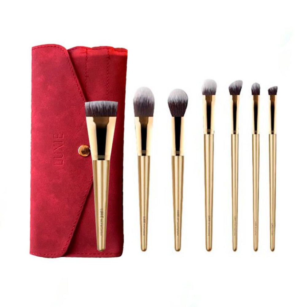 Luxie glitter And Gold Brush Set Makeup