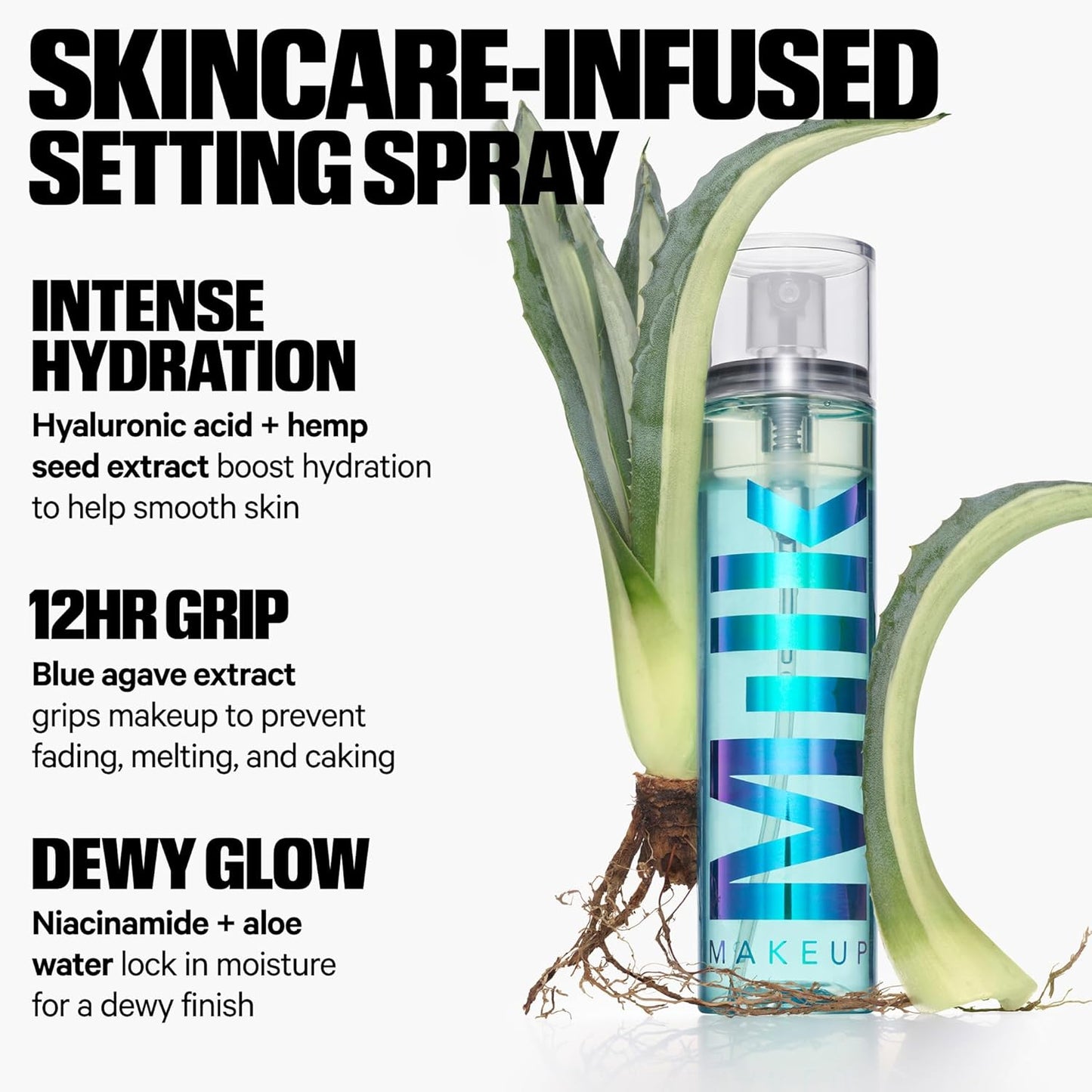 Milk Makeup Hydro Grip Dewy Long-Lasting Setting Spray